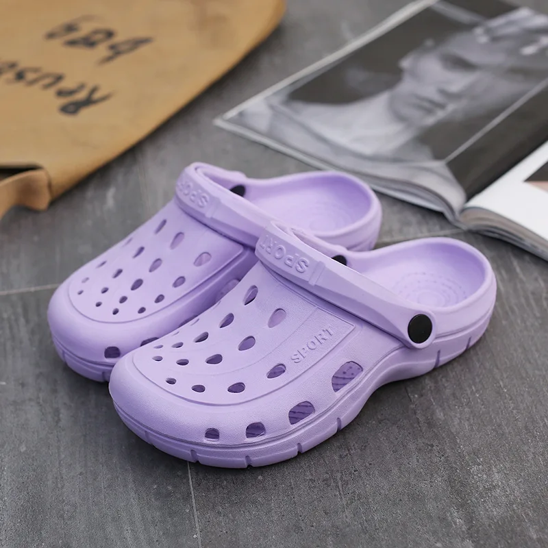 Сандалии с дырками Мужская обувь Женские сандалии сабо zapatos de hombre croc Туфли