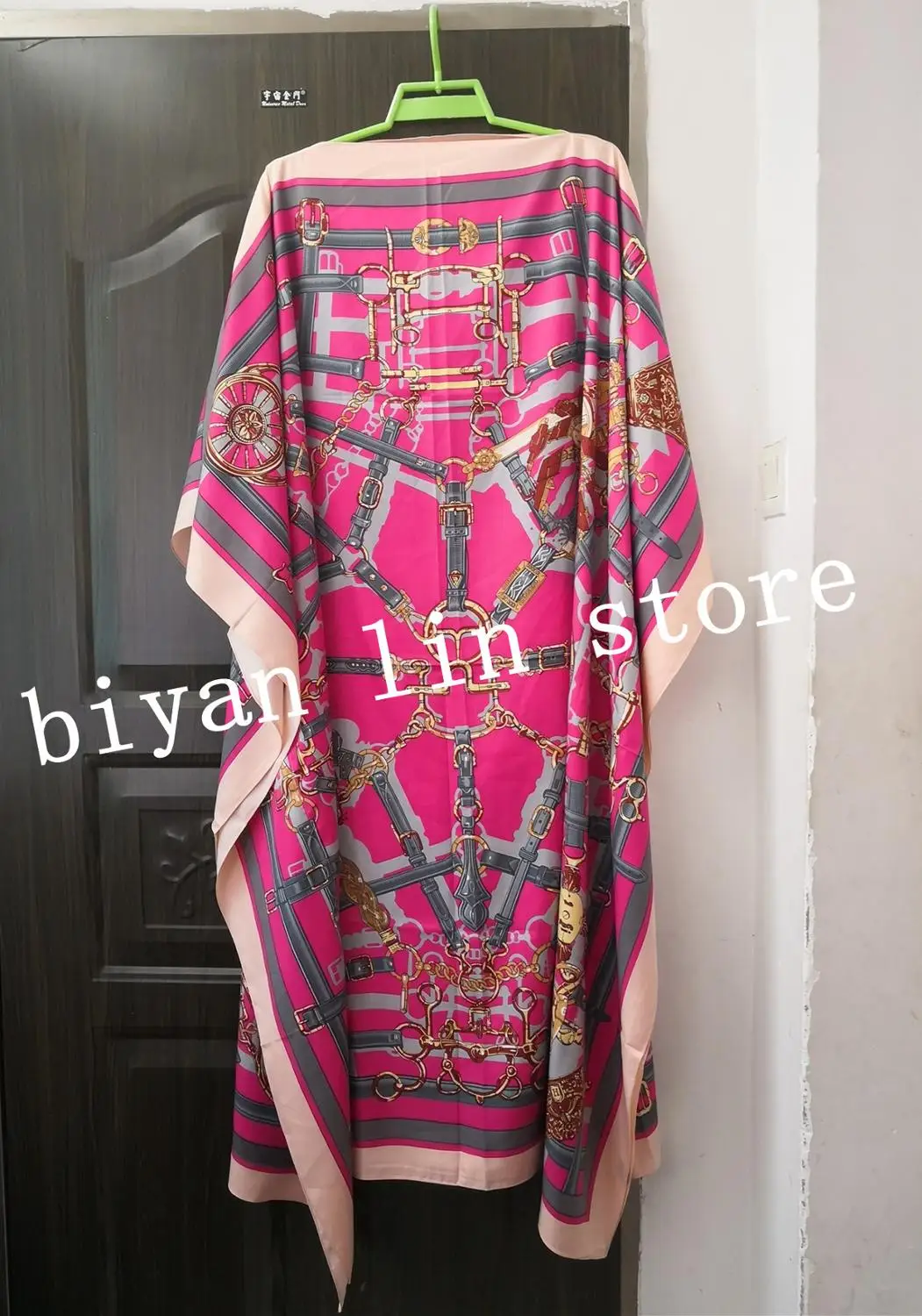 (5 цветов) 2020 Новинка Африканский Шелковый принт летучая мышь рукав свободный