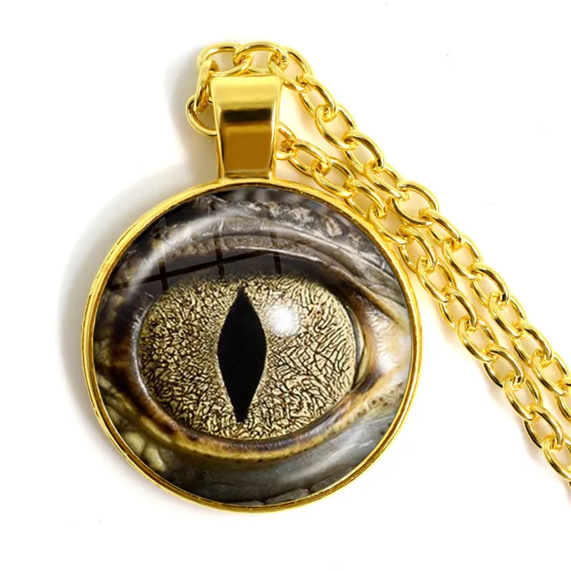 Ожерелье с подвеской в виде дракона змеи совы кота тигра покрытием годен