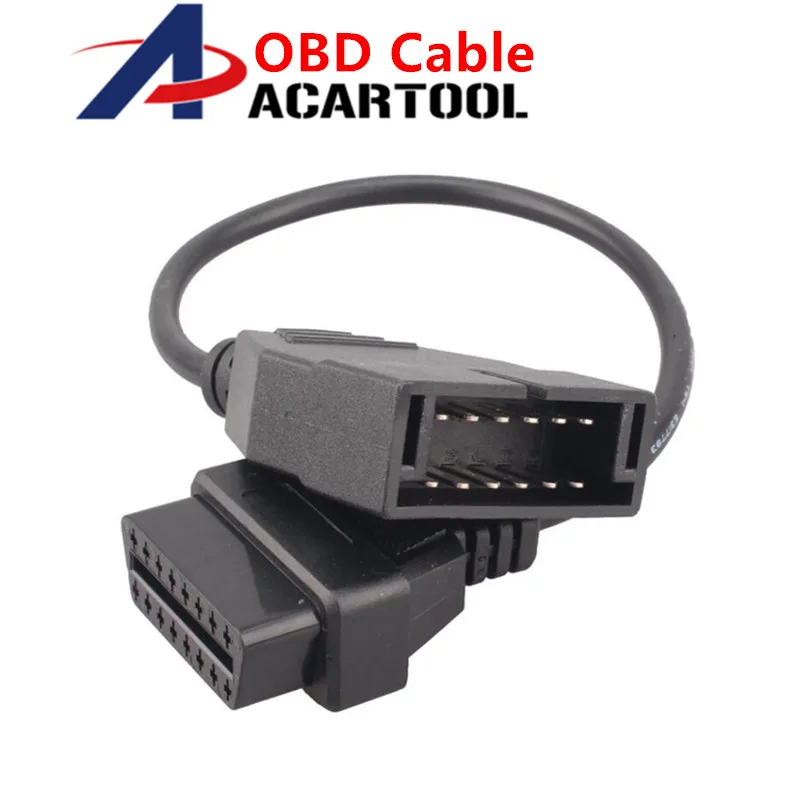 Автомобильный Кабель OBD2 для разъема 12PIN 16Pin гнездовой разъем диагностический