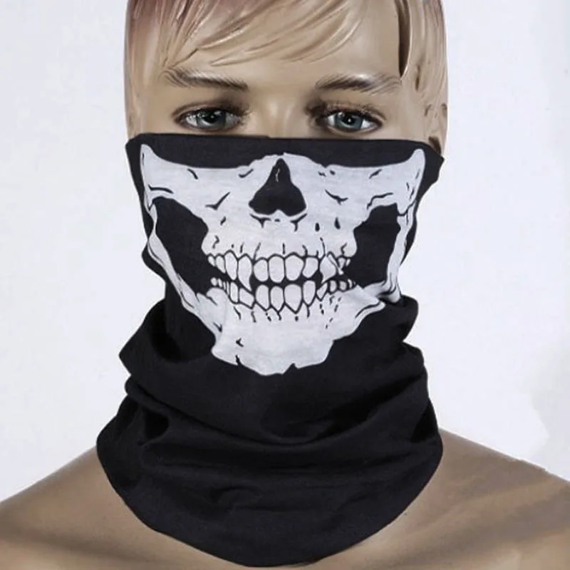 Мотоцикл Череп Бандана велосипед мотоциклетный шлем шеи Лицо Маска Пейнтбол