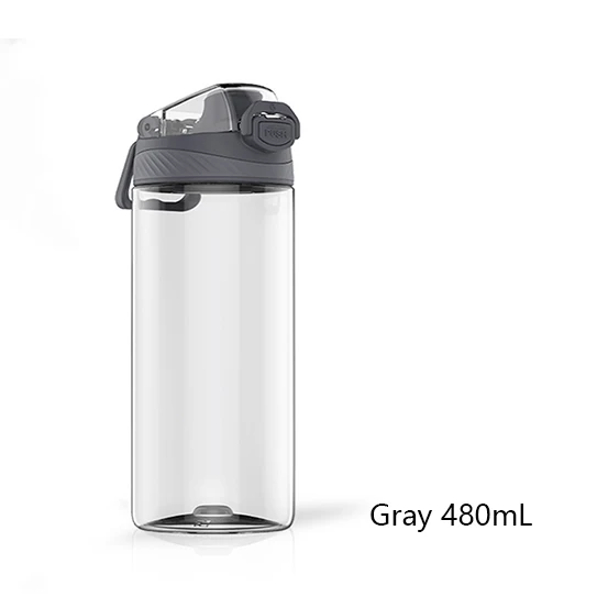 480ml-Grey Youpin тритановая спортивная чашка 480 мл и 620 мл бутылка с защитным замком Нетоксичная высокая термостойкость с одной рукой - Цвет: 480ml-Grey