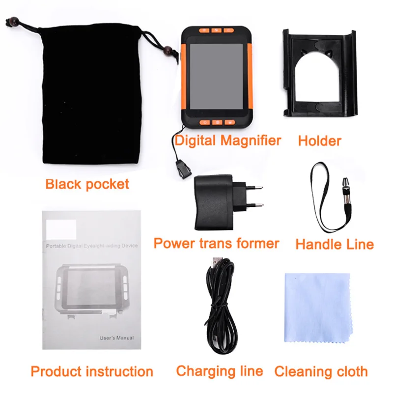 

Portable 3.5-inch Electronic Vision Aid 2X-32X 4 Kinds of Viewing Modes with Handwriting Support Brightness Adjustment