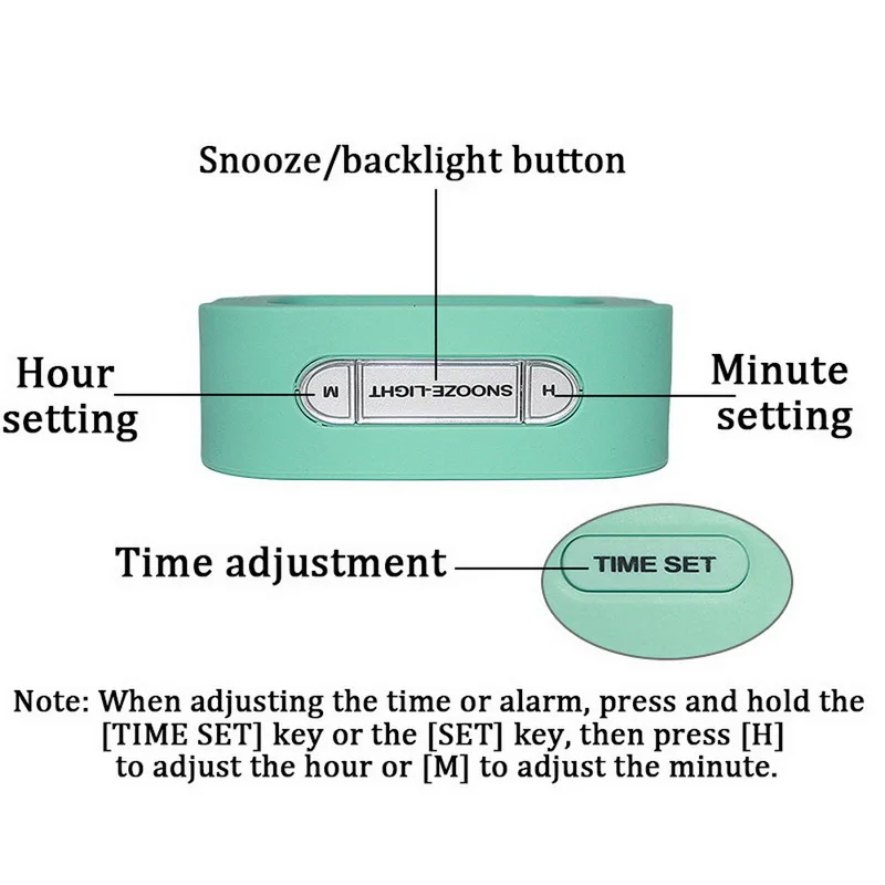 ЖК-дисплей цифровой будильник прогноз погоды ночник с регулируемым будильником