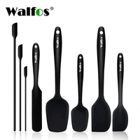 walfos non stick silicone spatula cooking spoon butter cream scraper long handle jam spatulas set heat resistant kitchen gadgets