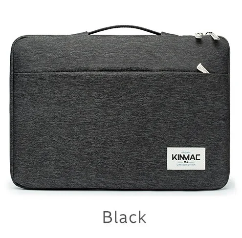 Бренд Kinmac сумка чехол для ноутбука 1", 13", 1", 15", 15,", сумка для MacBook Air Pro 13,3, 15,4 KS022 - Цвет: Black