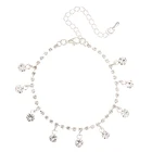 Браслет на ногу YFJEWE, для женщин, золотистыйсеребристый, Летний стиль, цепочка бесконечности, амулет, A013