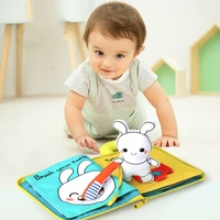 3d soft cloth baby books animalsvehicle montessori baby toys for toddlers intelligence development educational toy gifts