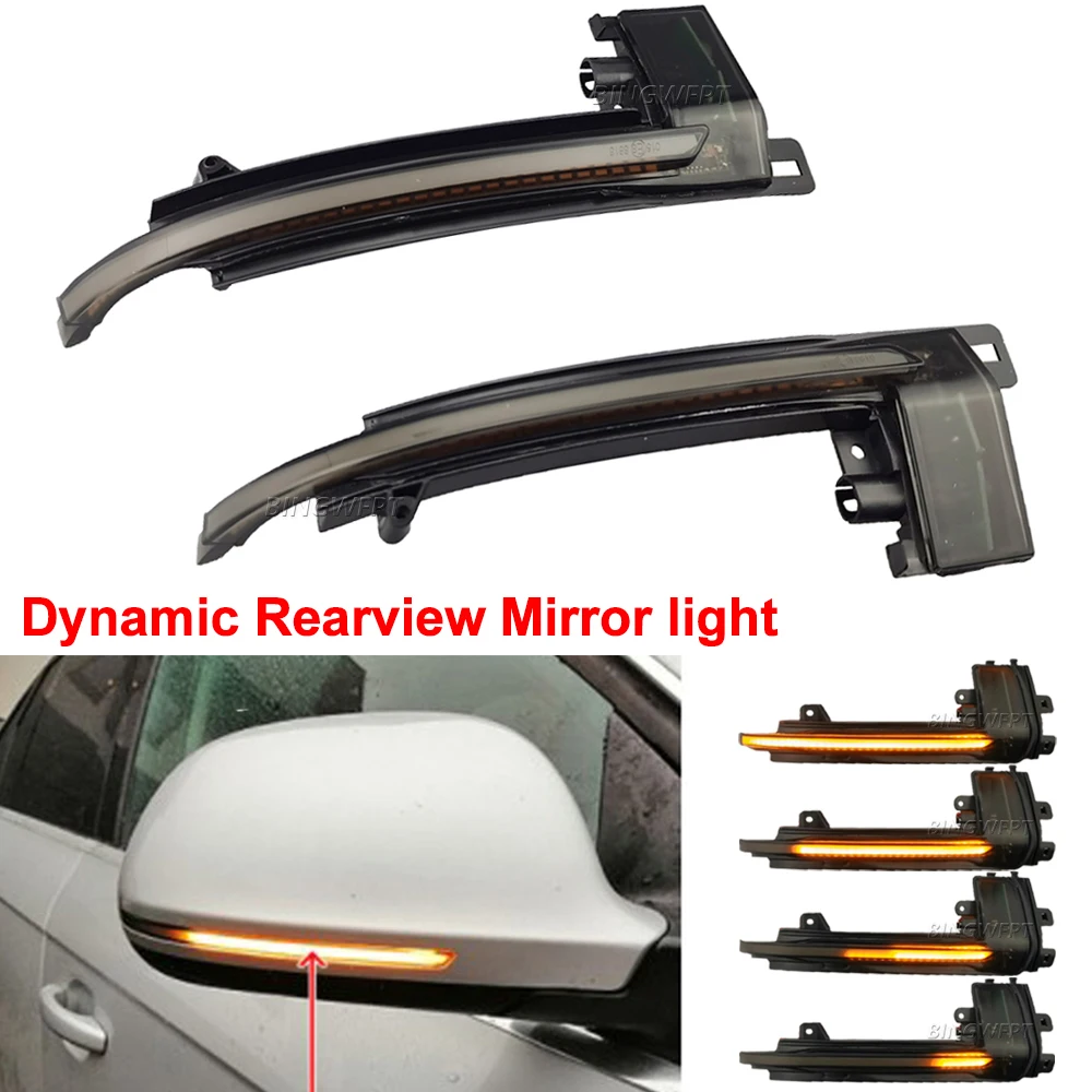 

Sequential Indicator LED Dynamic Turn Signal Light Side Mirror Repeater Blinker For Audi A3 8P A4 A5 B8 Q3 A6 S6 SQ3 A8 D3 8K