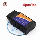 5 шт.лот ELM327 Bluetooth OBDII ODB2 диагностический интерфейс сканер для нескольких брендов ELM327 заводская цена