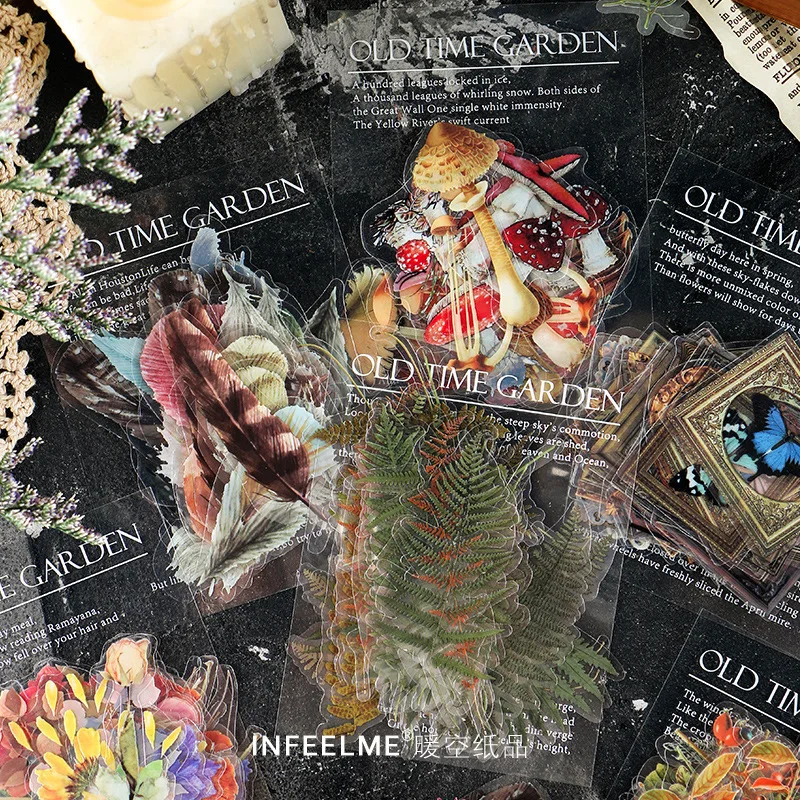 : Mohamm 40 шт./упак. гриб Ретро лес наклейки &quotрастения&quot эстетическое Скрапбукинг