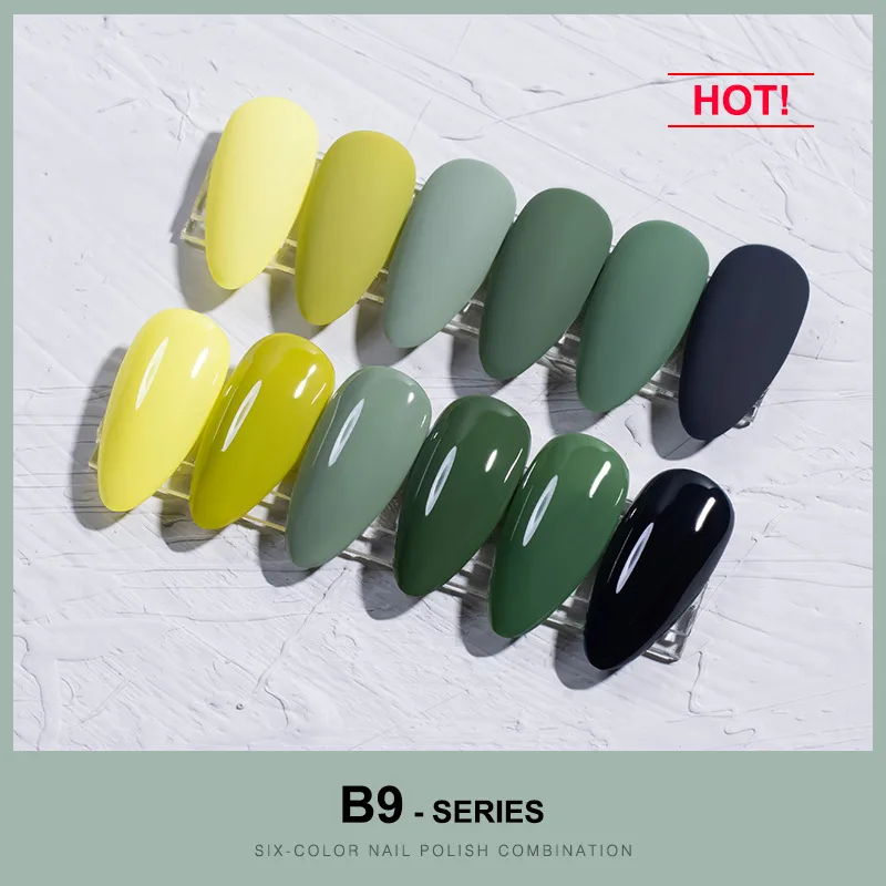 

Net celebrity phototherapy nail polish glue 2021 new popular 6-color set full set of nail shop the same small set of nail gel
