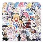 Стикеры Re Zero s LifeIn в другом мире, 50 шт., аниме, стикеры Rem для девушек, самодельные Стикеры для телефона, бутылки для воды, Канцтовары