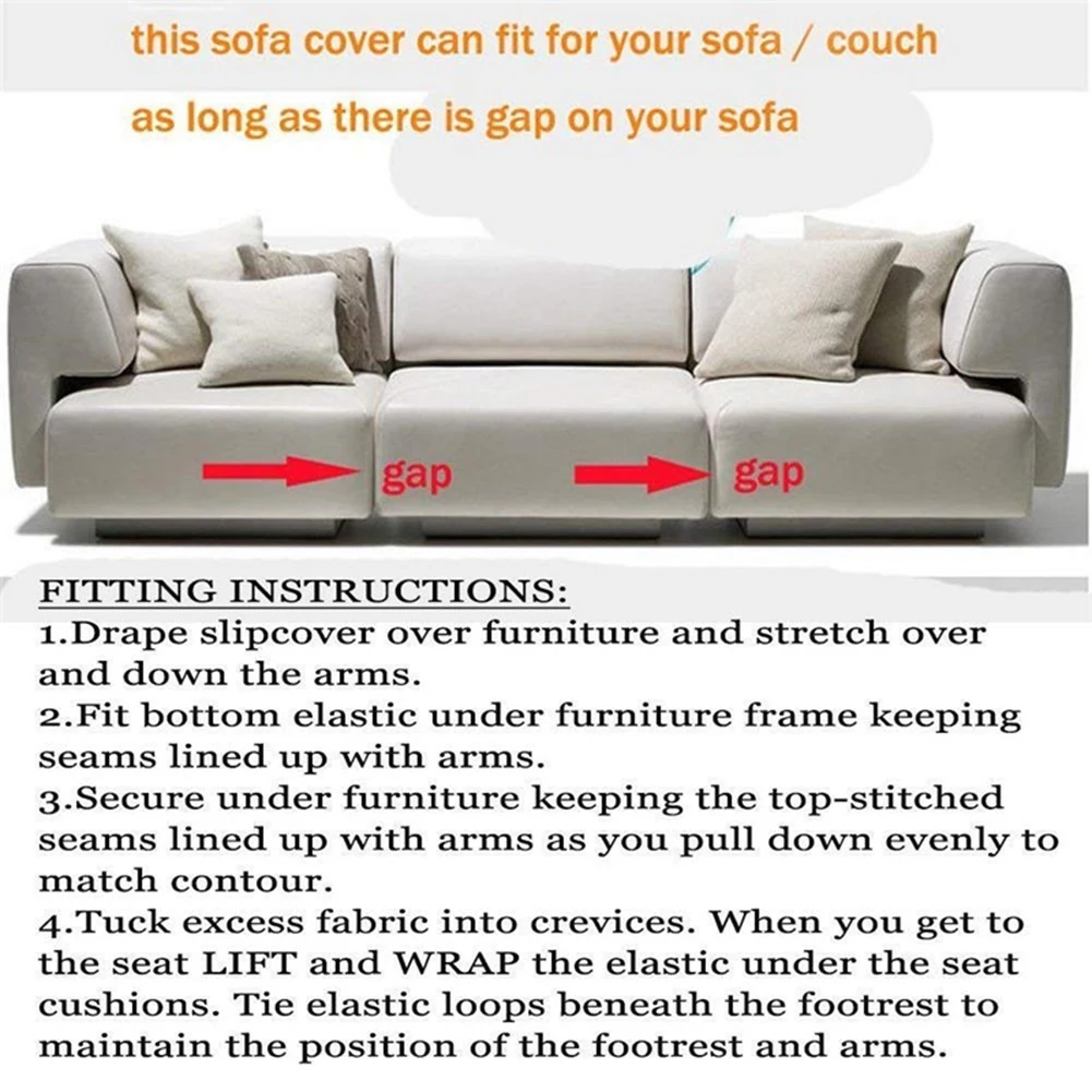 

1 Seater Stretch Loveseat Sofa Couch Protect Cover Slipcover Washable Elastic1