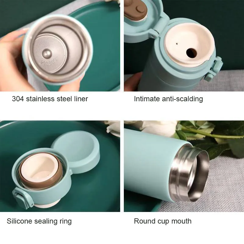 

230/350ML Thermos bottle Vacuum flask Stainless Steel 304 Double wall Coffee Milk Thermos bottle Thermal Travel mug