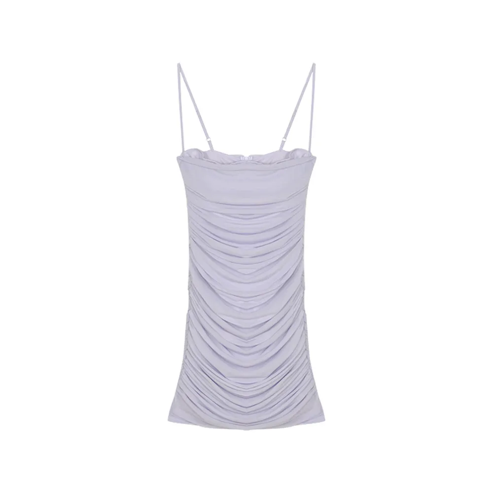 

Summer Sweet Korea Dress Sets Women Purple V-Neck Cardigan Tops Sexy Y2k Dress Spring New Two Pieces Suits Female Outfits 2021