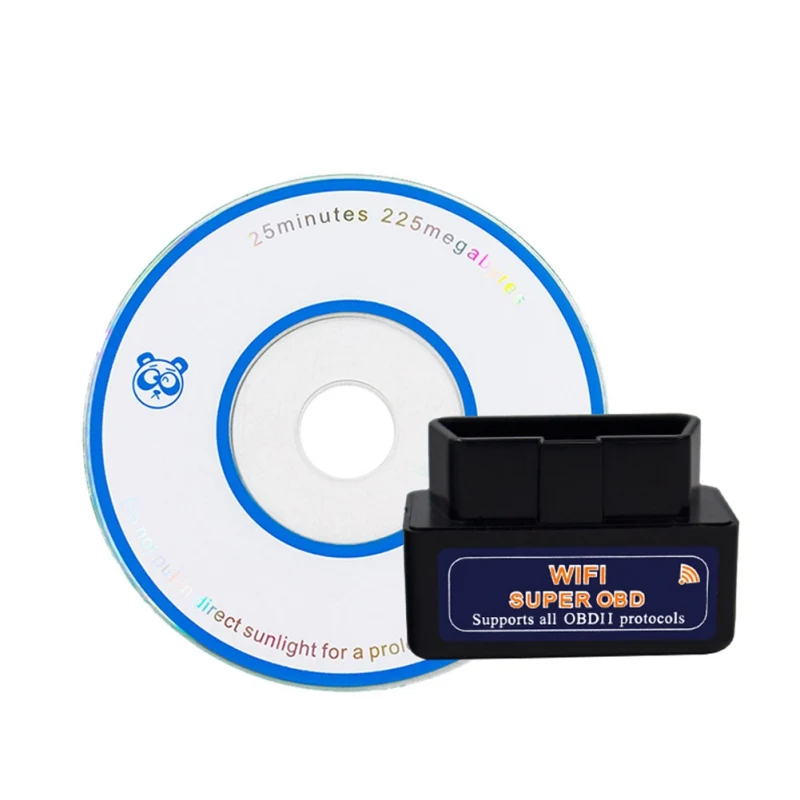 Супер Мини ELM327 Wifi V1.5 PIC 18F 25K80 автомобильный диагностический сканер неисправностей OBD2 Wi-Fi ELM 327 считыватель кодов