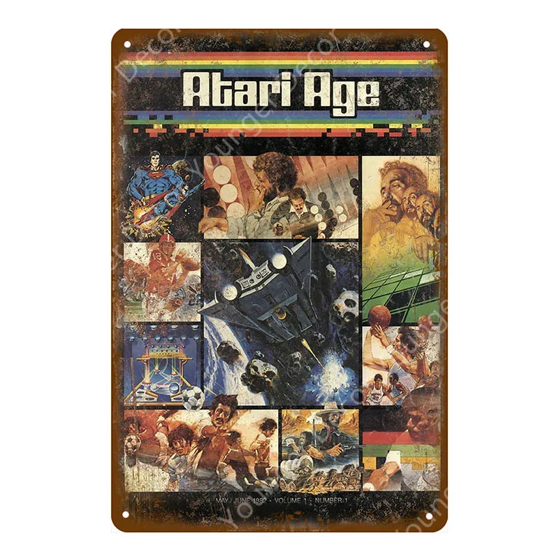 YD8176EI Классический игровой плакат, геймерская Настенная Наклейка для детской комнаты, игровой центр, Декор, винтажные Рекламные Знаки, металлическая художественная живопись, YI-017 - Цвет: YD8176EI