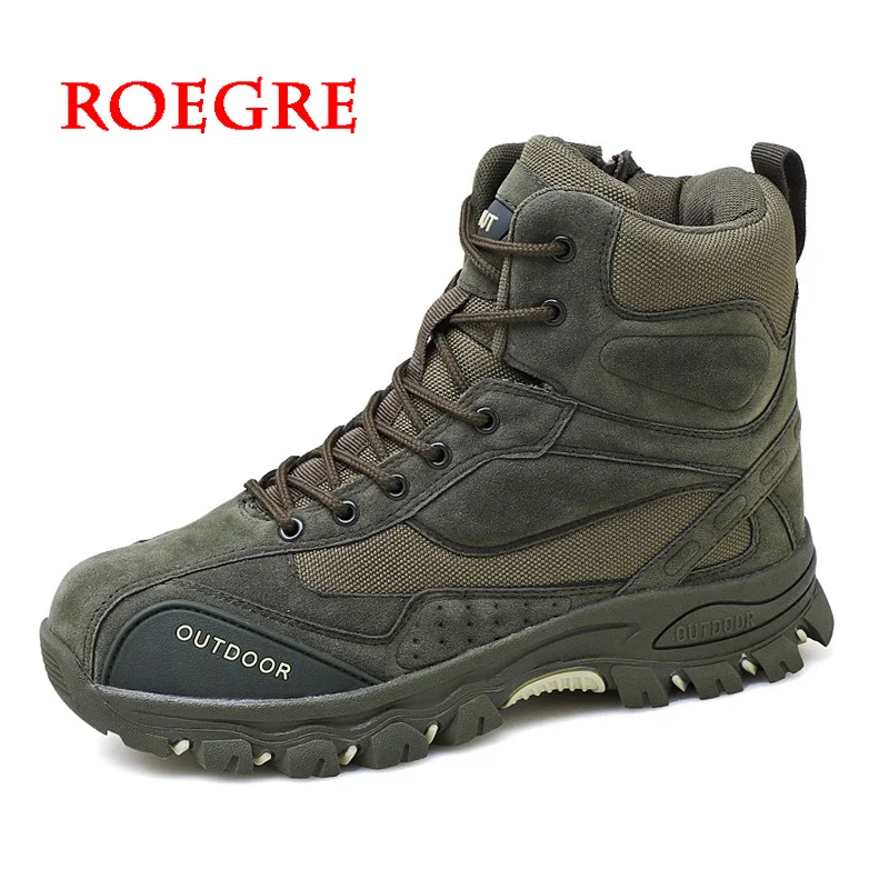 

Desert Tactical Men Boots Wear-resisting Army Boots Man Outdoor Mountaineering Hiking Men Combat Ankle Boots Work Shoes Size 47