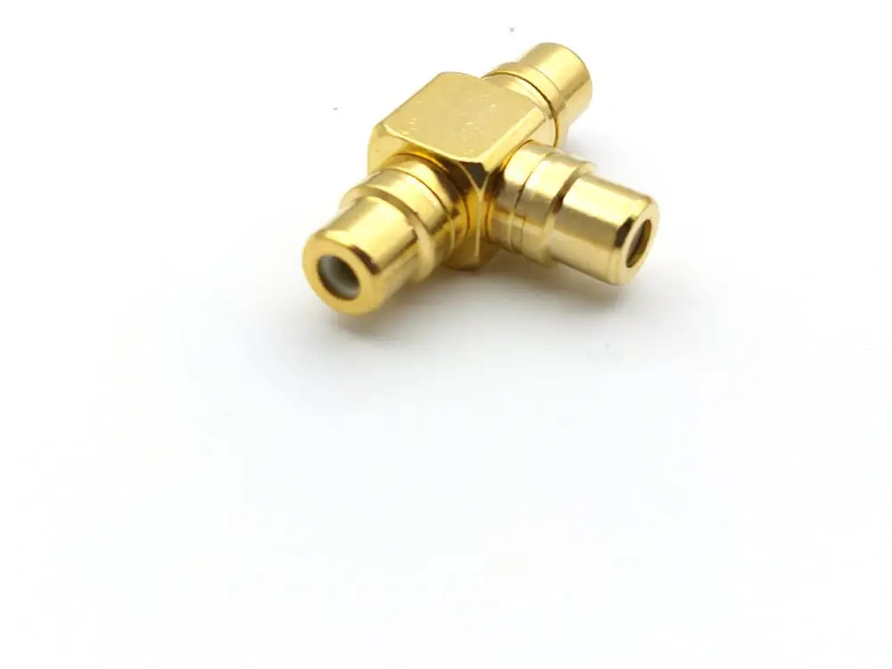 1 шт. медный переходник с RCA на 2 гнезда|Соединители| |