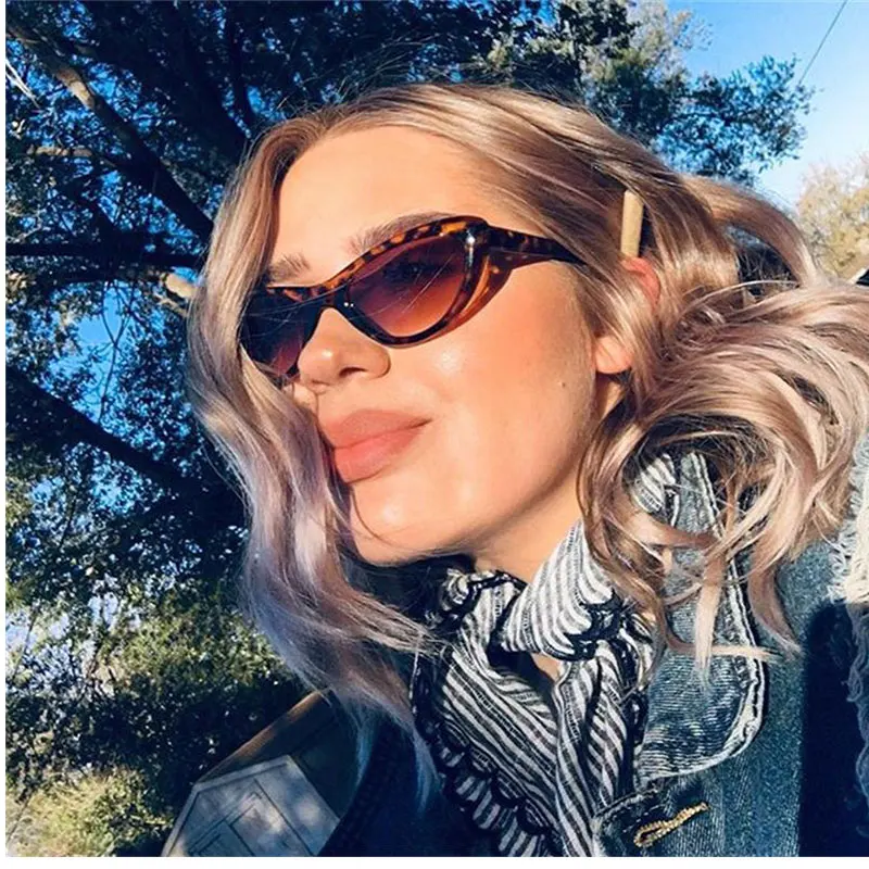 Очки солнцезащитные женские кошачий глаз милые пикантные Модные Винтажные