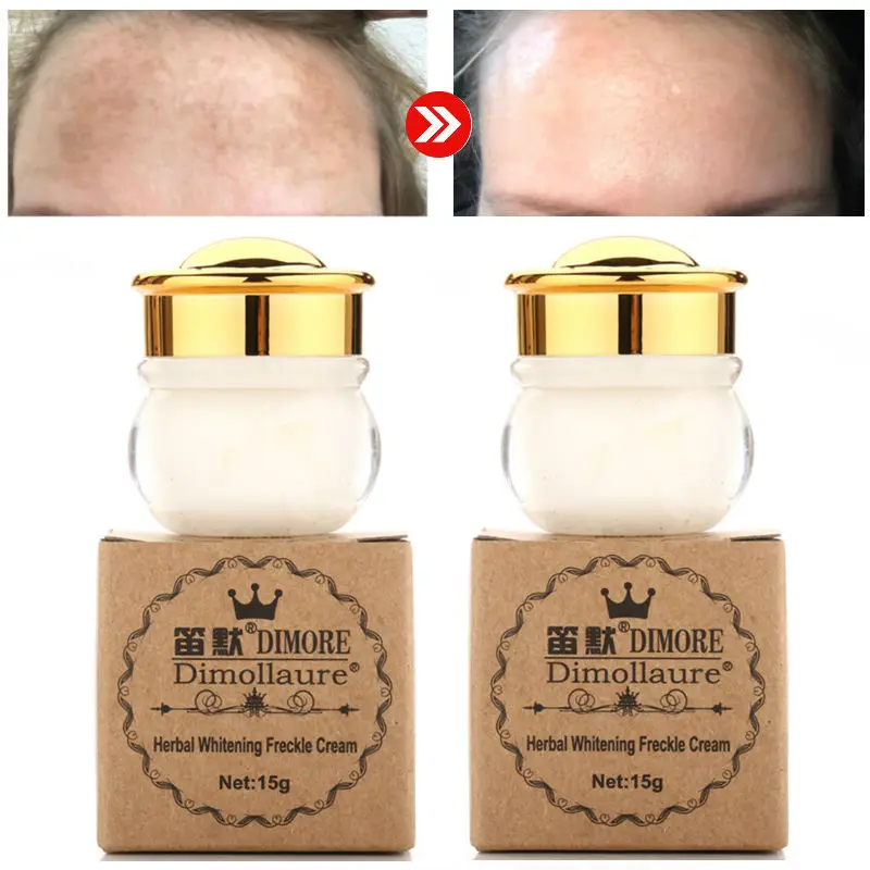 

*2pcs Dimollaure Face Whitening Cream Acne Scar Removal Melasma Freckle Speckle Dark Spots Pigment Melanin Brightening Skin Care