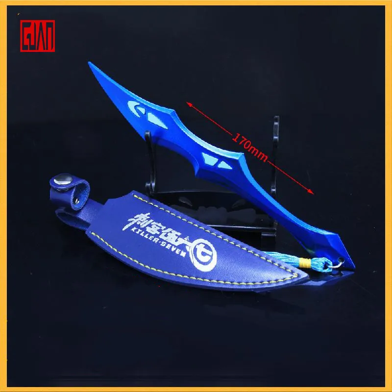 

Assassin Animation Surrounding Green Phoenix Black Xuan Ice Blade Leather Weapon Model All Metal Magic Knife Thousand Blades