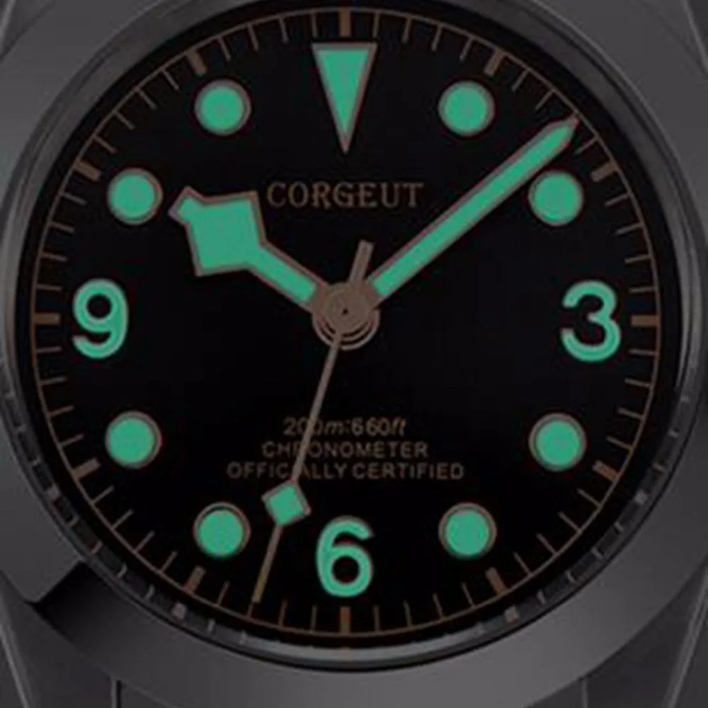 

Corgeut Military Luminous Mechanical Watch Men Automatic Luxury Brand Sport Design Clock Leather Mechanical Wrist Watches