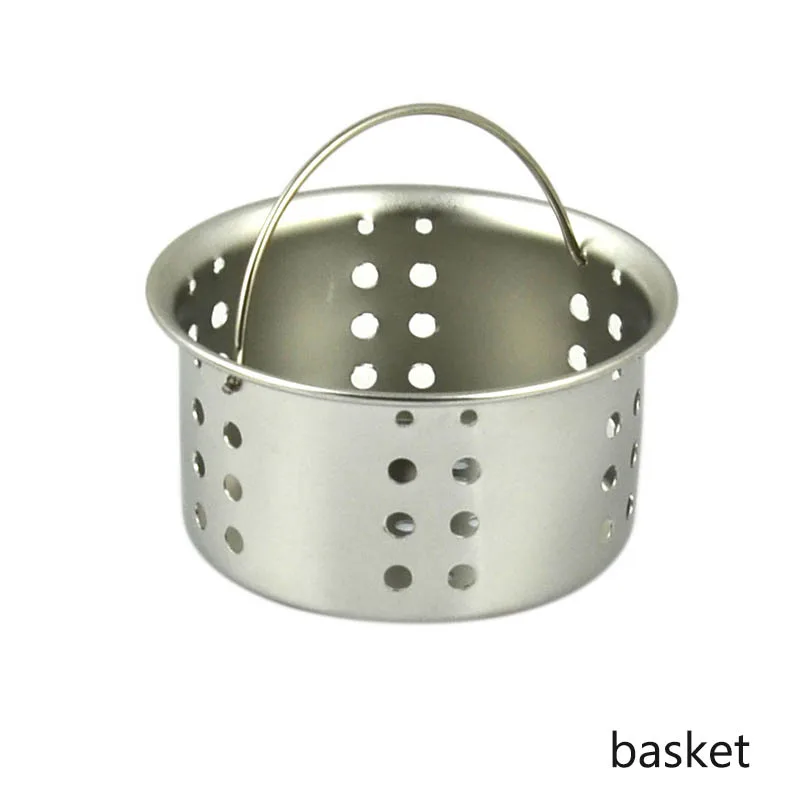 basket Корзина для бассейна, кухонные гаджеты из нержавеющей стали, крышка для раковины, аксессуары для ванной комнаты, ситечко для раковины, мусорное ведро, фильтр, пробка - Цвет: basket