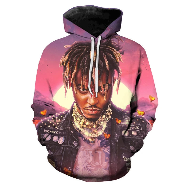 

Newest Fasion 3D Juice Wrld Printed Hoodies Men Women Cool Sweatshirts Harajuku Hip Hop Pullovers Casual Cool Hoodies 2XS-5XL