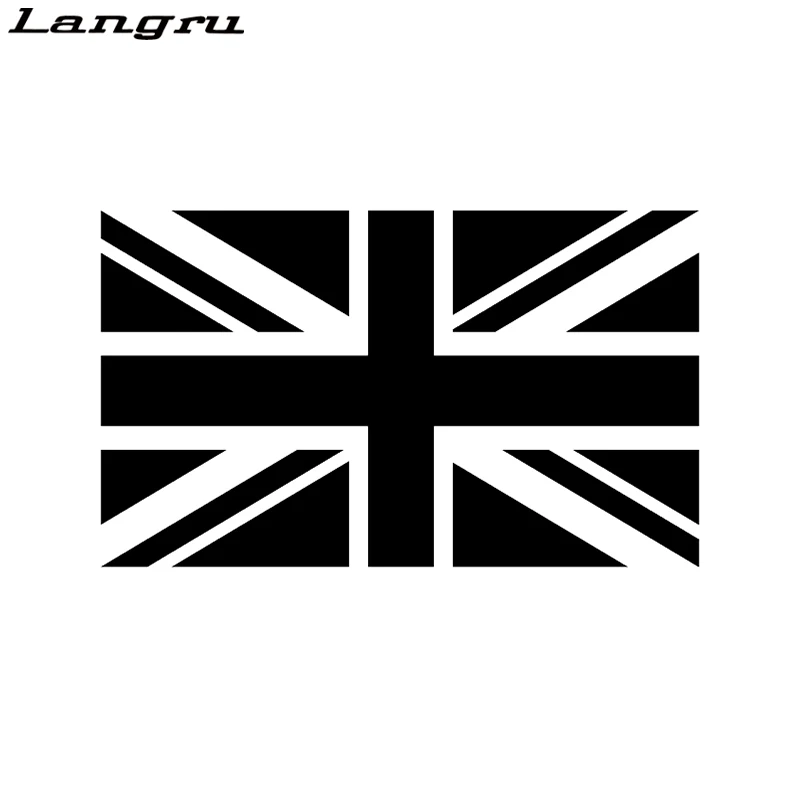 Виниловая наклейка Langru с флагом Британского союза Джека модные автомобильные