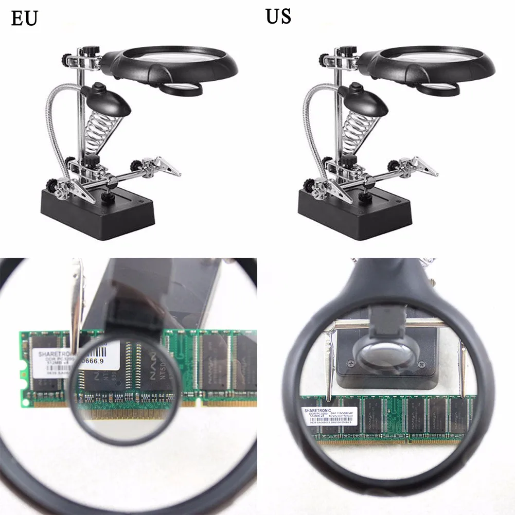 

Welding Station Welding Helping Magnifier Bracket Clip Magnifying Glass