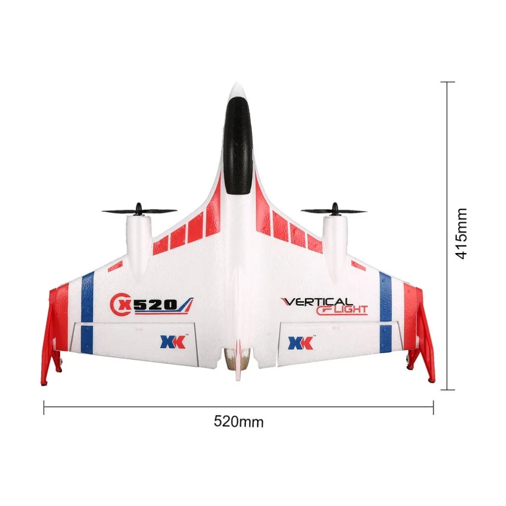 WL Toys XK X520 правое левое вертикальное лезвие Радиоуправляемый планер R/C Самолет
