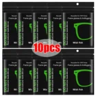 10 шт., многоразовые салфетки для защиты от запотевания замшевых линз