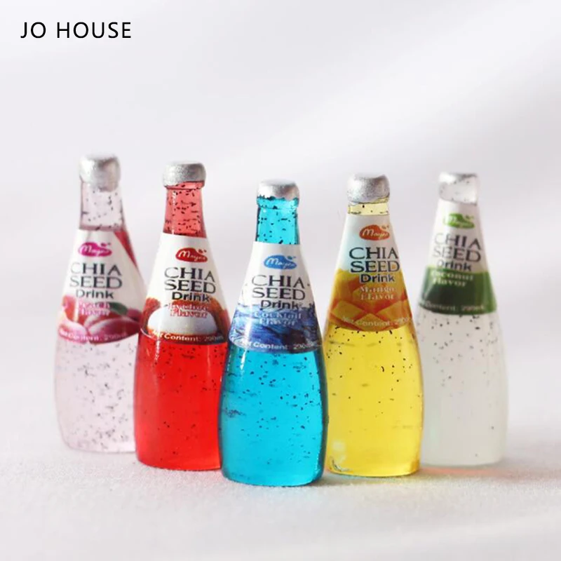 

JO HOUSE Mini Chia Seed Drink Model 1:12 1:6 Dollhouse Minatures Model Dollhouse Accessories