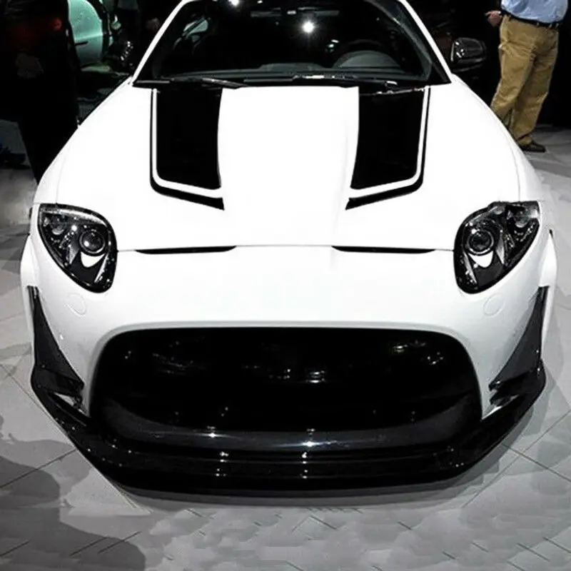 85*24 см 2 шт./компл. гоночный автомобиль стиль капот автомобиля в полоску Наклейка