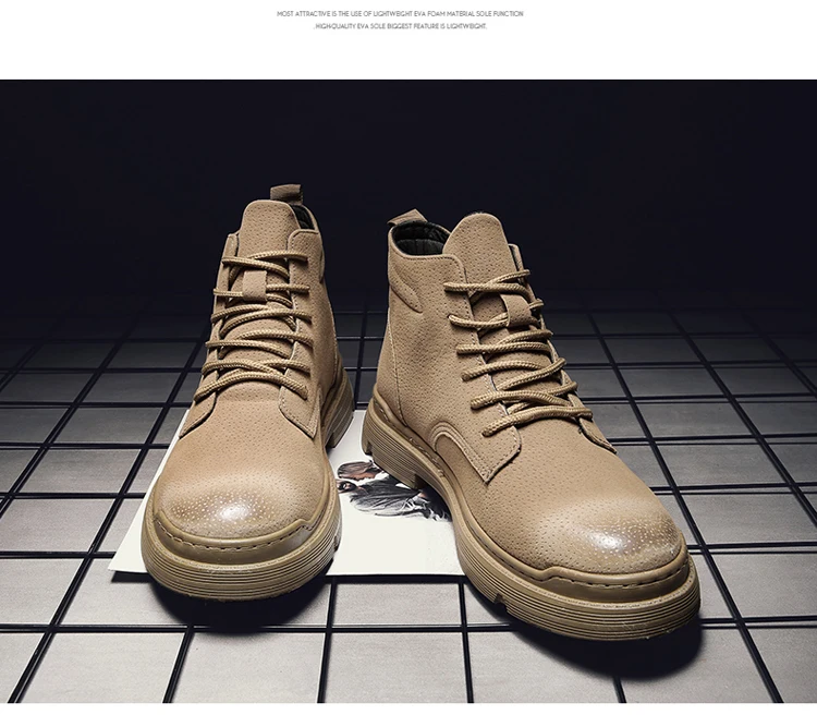 Настоящие новые Брендовые мужские ботинки; Martens; теплая зимняя обувь; мужские мотоциклетные ботильоны; doc martins; сезон осень-зима; мужские оксфорды