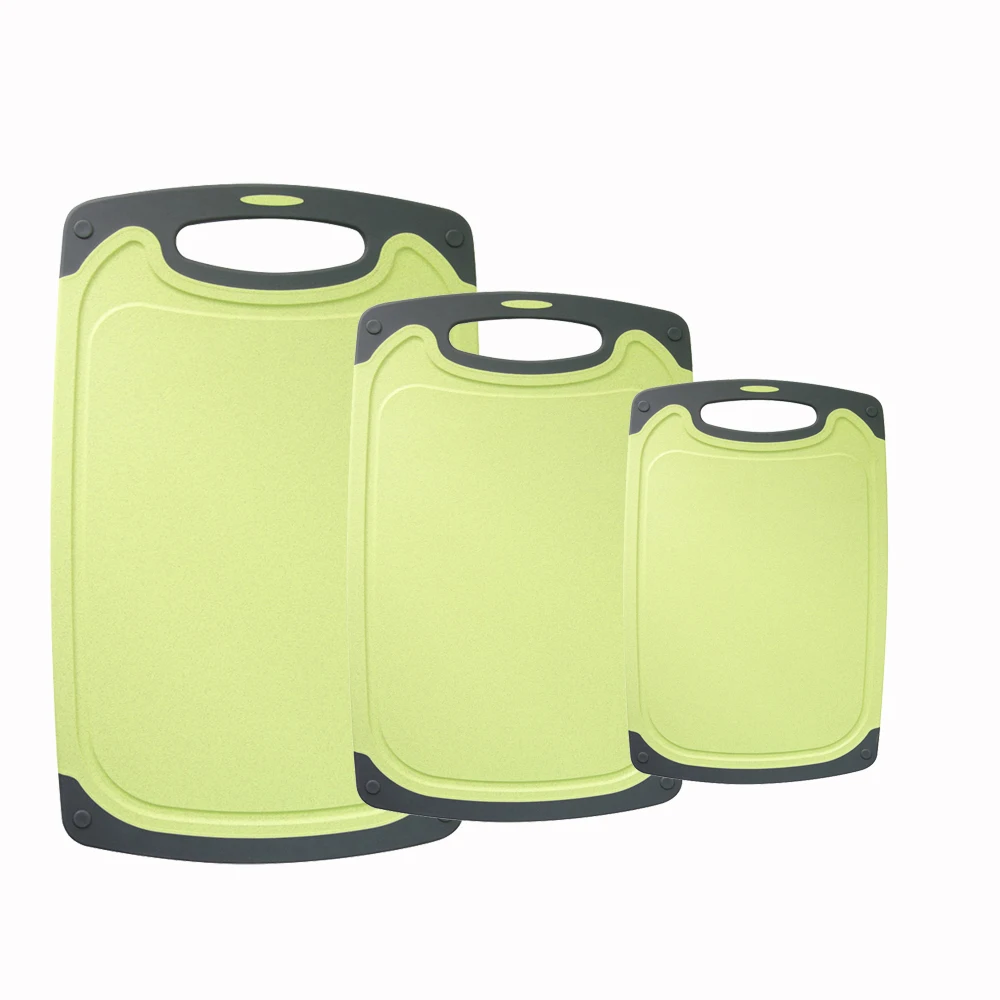 Набор нескользящих пластиковых разделочных блоков комплект из 3 предметов