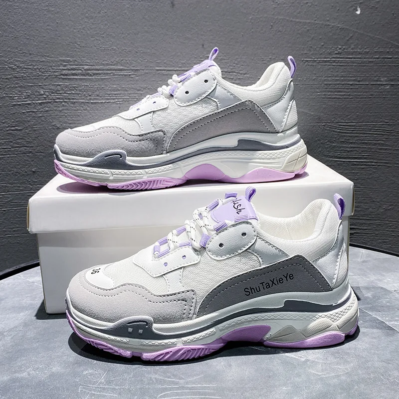 

Daddy Women's Shoes Spring 2021 New Students Thick-soled All-match Sports Shoes Women's Shoes Outdoor Sports Casual Shoes