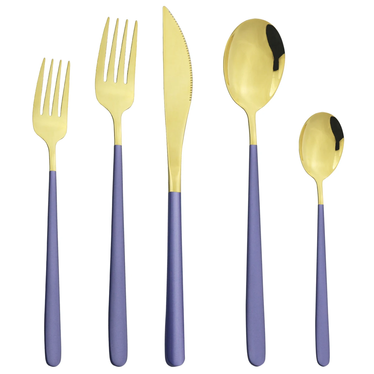 Набор столовых приборов 5 шт./компл. ножи вилка ложка набор из нержавеющей стали 304