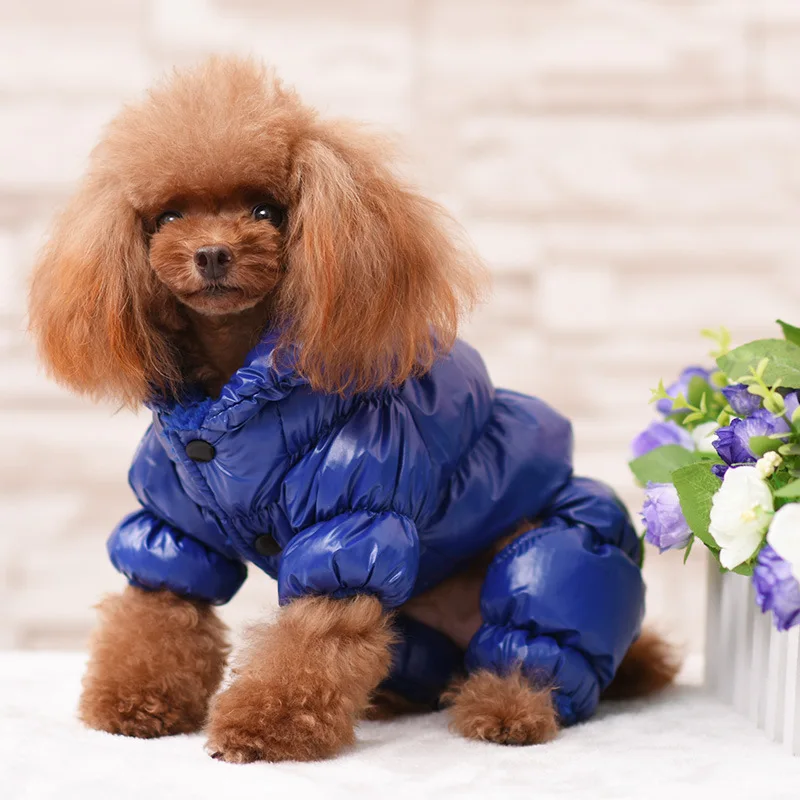 

Waterproof Pet Clothes Winter Snowsuit Dog Jumpsuit Rompers Coat For Small Medium Dogs Thick Clothing Warm Pet Apparel 10A