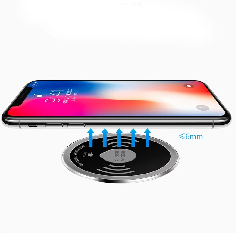 

In Desk Fast Qi Wireless Charger 5/15W Desktop for Home Office Mobile Phone Charging New Arrival
