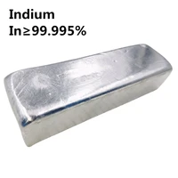 indium metal block 99 995 high purity in element ingot hobby collection experiment specimen