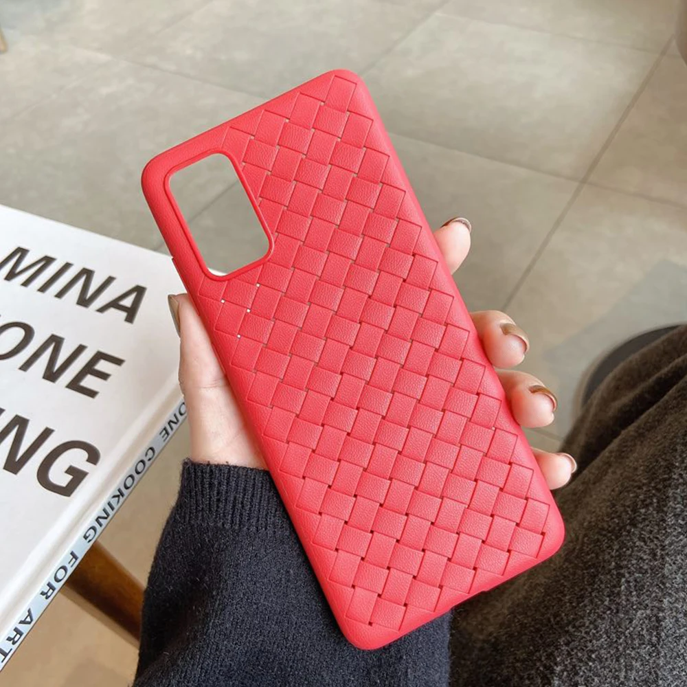Case For Iphone 11 Pro Max 6 6S 7 8 Plus X Weaving Texture PU Leather Dark green Phone XS MAX XR Cover Capa | Мобильные телефоны и