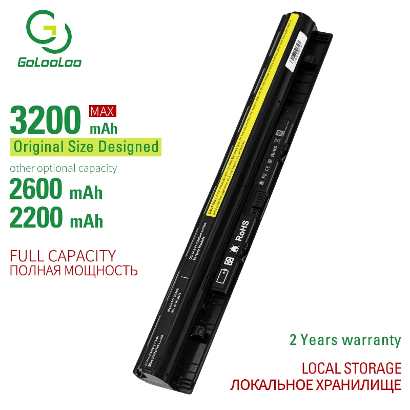 

Аккумулятор Golooloo 3200 мАч для ноутбука Lenovo G400, G400S, G410S, G500, G500S, G510S, G405S, G505S, S410P, S510P, Z40, Z50, G40, G50, Z710