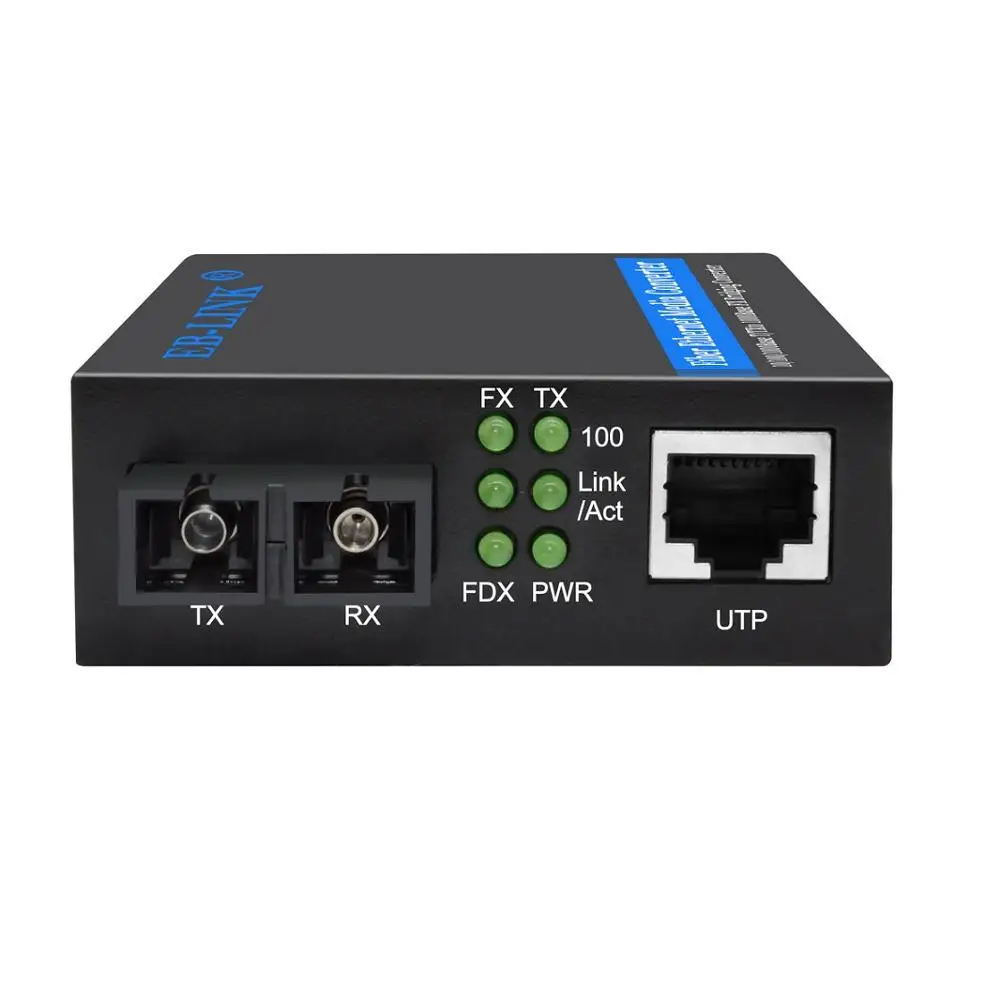 10/100 м Одномодовый 1310нм дуплексный SC волоконно-оптический к RJ45 Ethernet