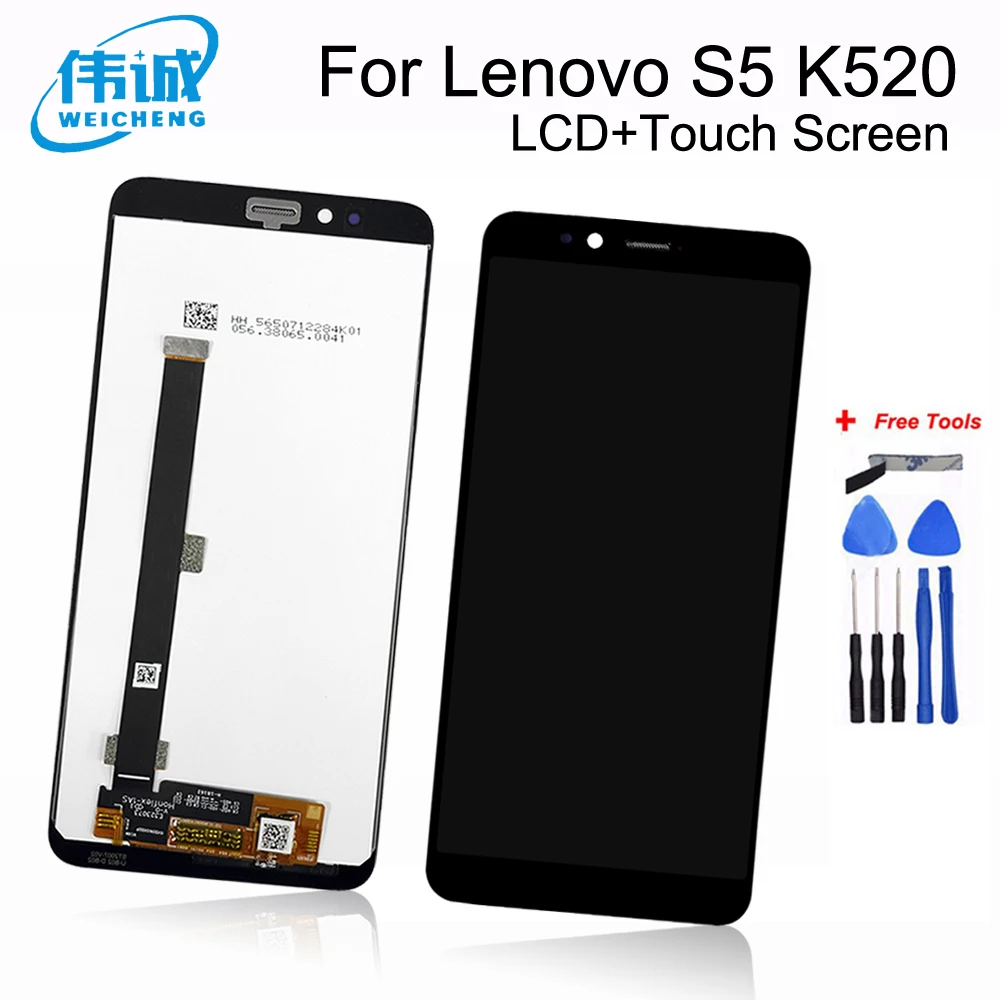 ЖК дисплей 5 7 дюйма для Lenovo S5 K520 с сенсорным экраном и дигитайзером в сборе