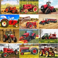 5d diy diamond painting farming vehicle diamond embroidery cross stitch crafts full square round drill home decor manual gift
