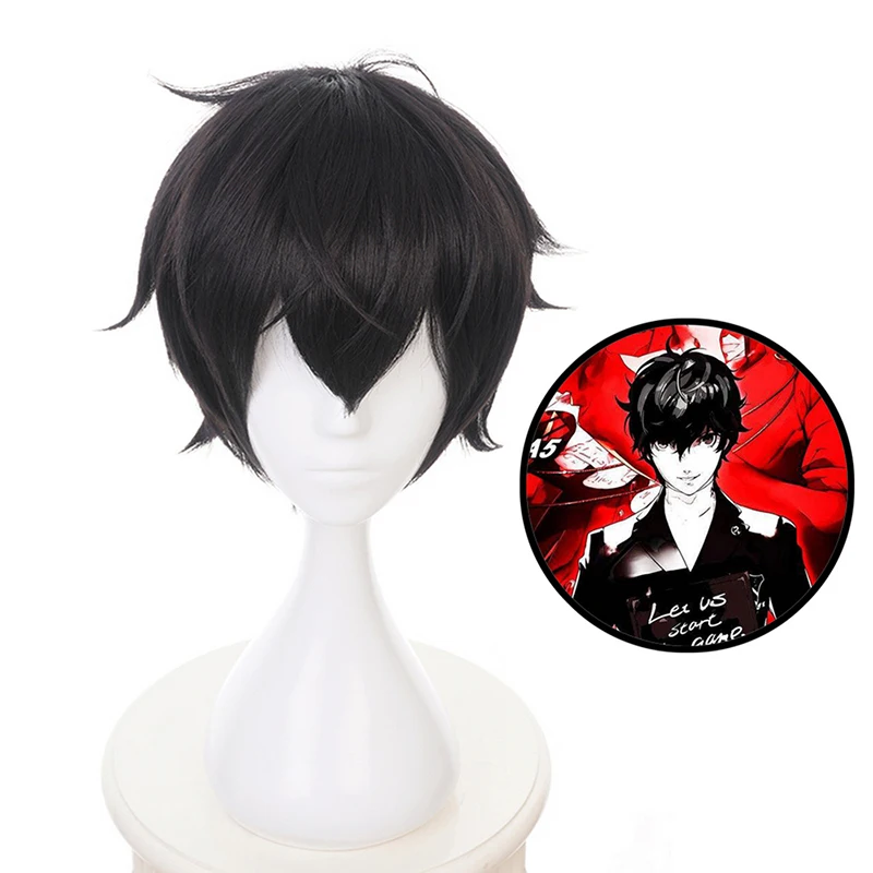 

Game Persona 5 Kurusu Akira Cosplay Wig JOKER Amamiya Ren Cosplay Wig Heat Resistant Synthetic Wig Halloween Carnival Party