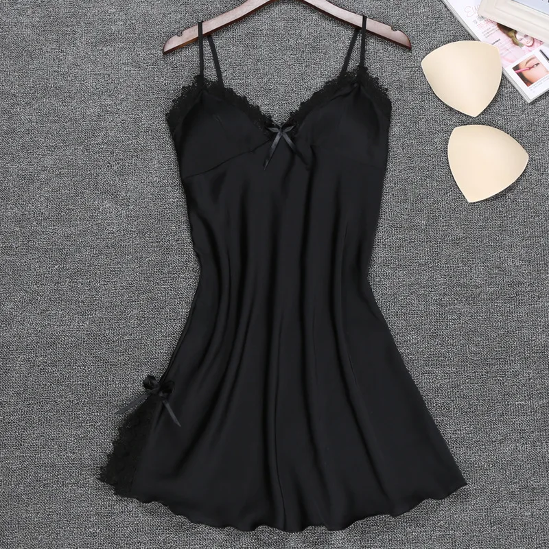 White V-Neck Woman Sleep Robe Pajamas Sexy Sleeveless Sleepwear Flower Summer Home Wear Nightgown Bath Gown Sleepshirts M-XXL | Женская